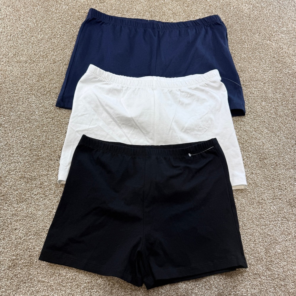 The Childrens Place Girls XXL 16 Cartwheel Bike Shorts LOT Navy White Black